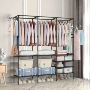 Guarda Roupa Arara Cabideiro Para Roupa Triplo Cabides