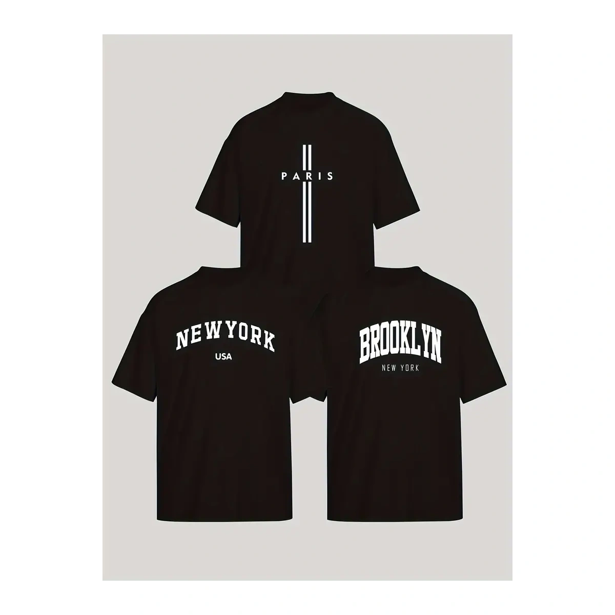 Kit 3 Camisetas Masculina Sortidas 100% Algodão Premium - Imagem 21