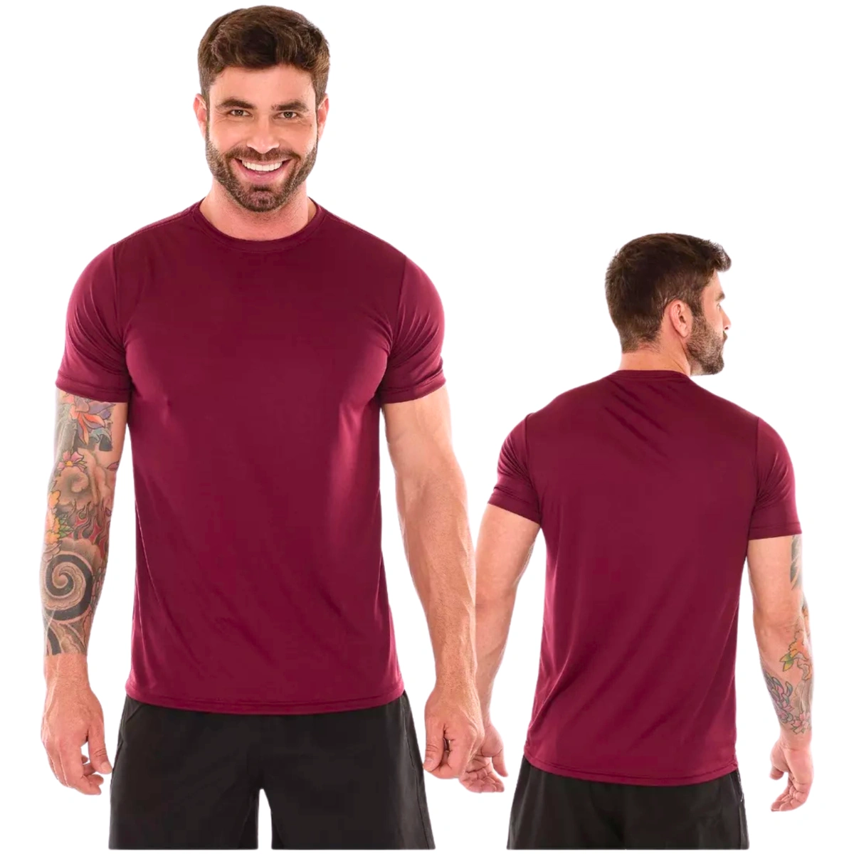 Kit 3 Camisas Masculina Lisa Algodão Premium - Imagem 17