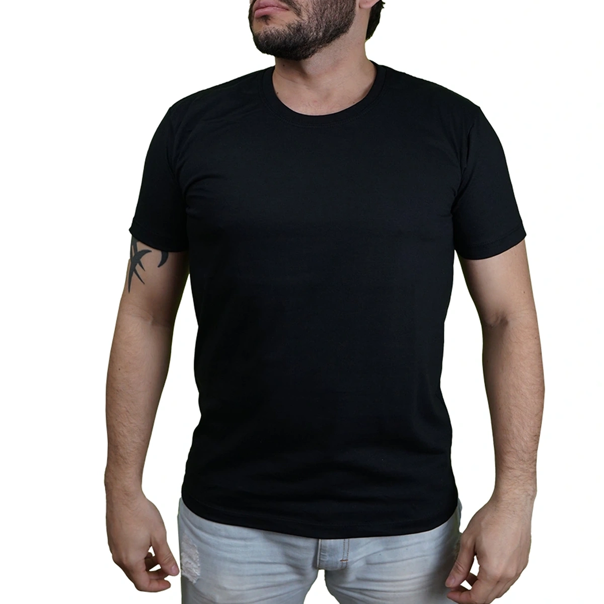 Kit 5 Camisas Masculina Lisa Algodão Premium Abuzze - Imagem 13