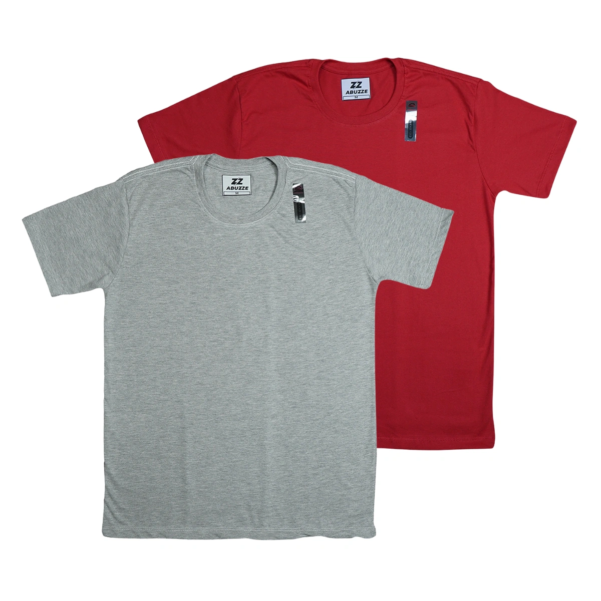 Kit 2 Camisas Masculina Lisa Algodão Premium Abuzze - Imagem 29