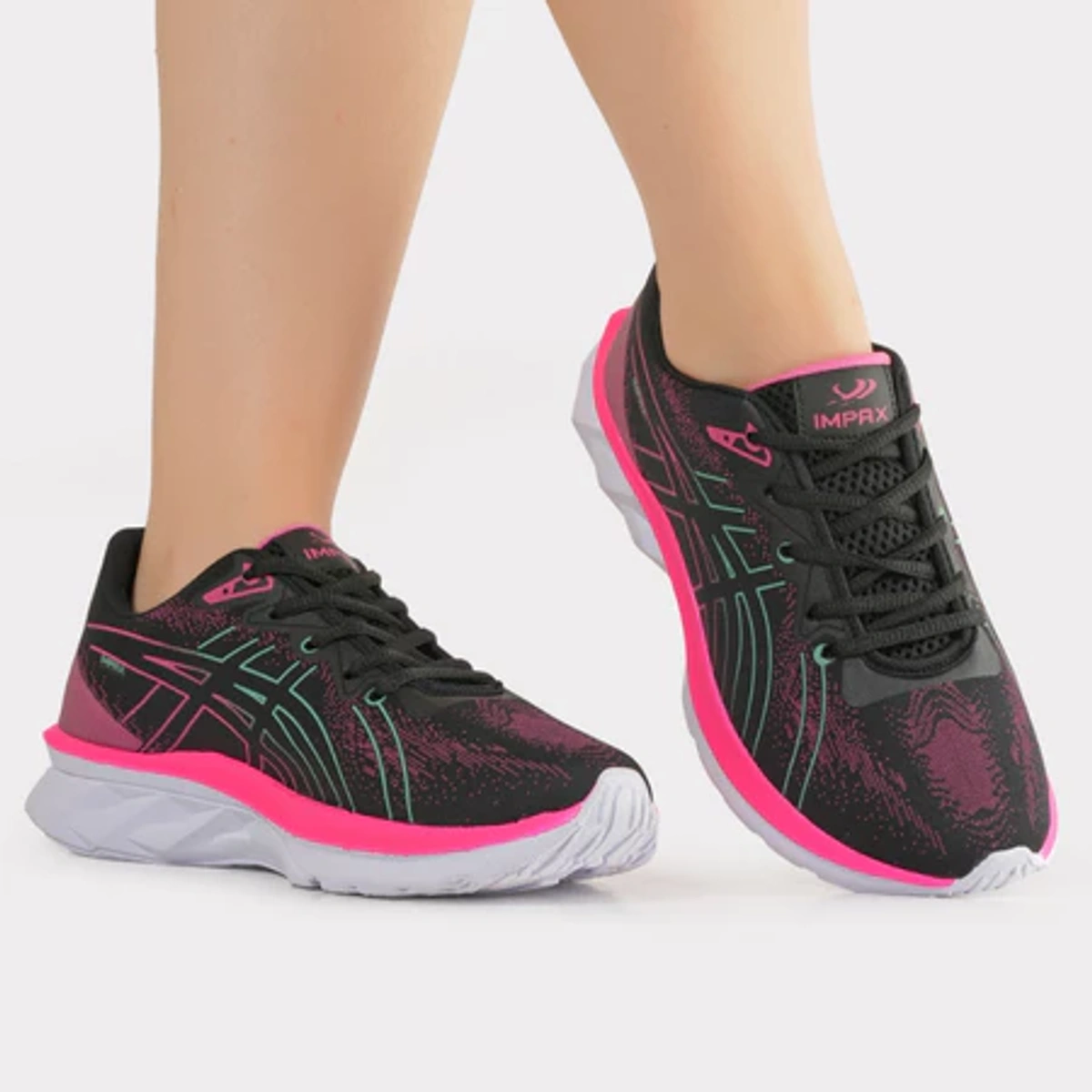 Kit 2 Tênis Feminino PodLinda Estiloso Esportivo Academia Leve Confortável - Imagem 8
