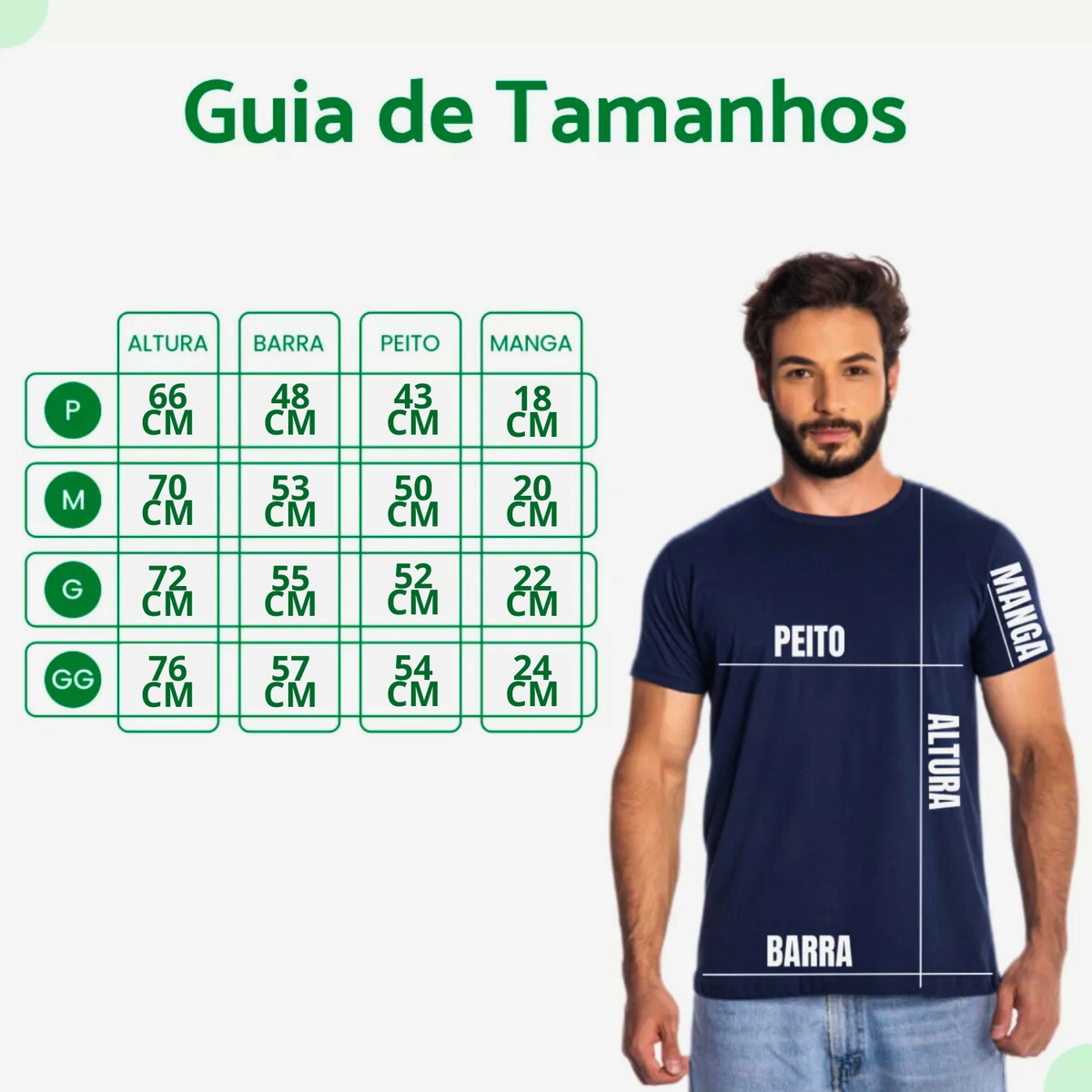 Kit 5 Camisas Masculina Lisa Algodão Premium - Imagem 42