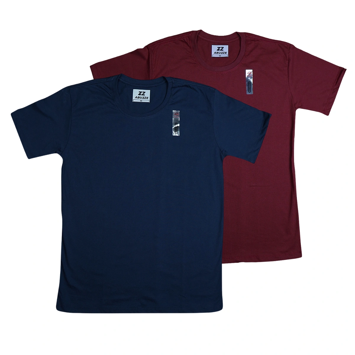 Kit 2 Camisas Masculina Lisa Algodão Premium Abuzze - Imagem 19