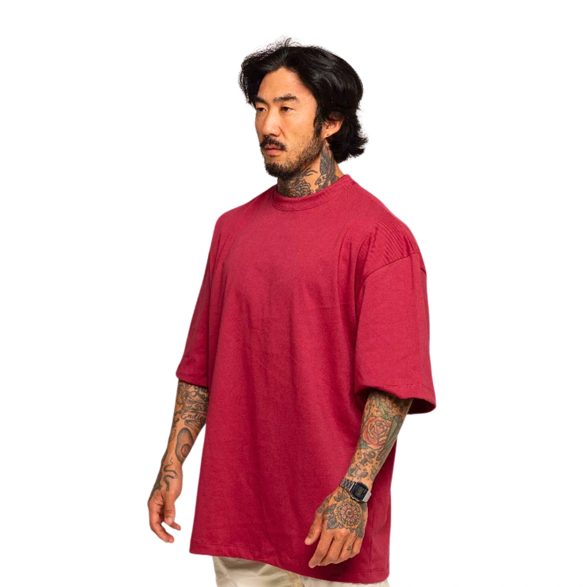 Kit 3 Camisetas Masculina Oversized Básica 100% Algodão Premium Alta Qualidade - Imagem 52