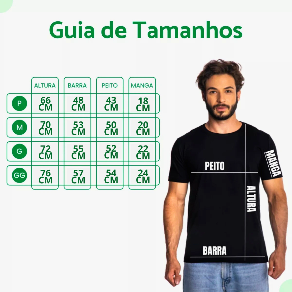 Kit 5 Camisas Masculina Lisa Algodão Premium - Imagem 46