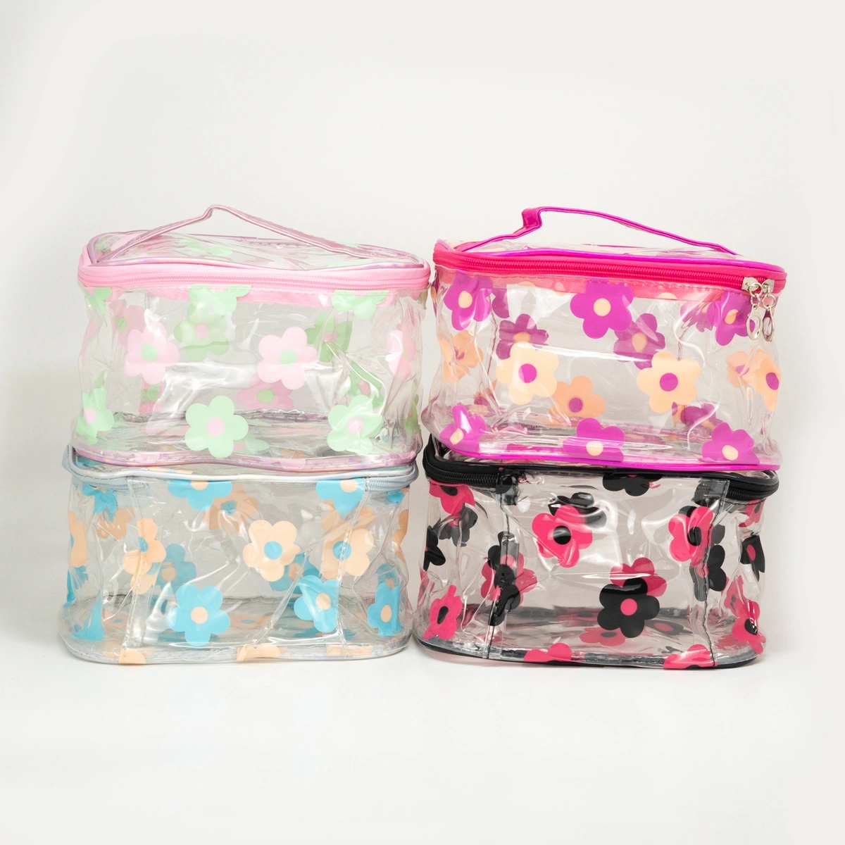 Bolsa Nécessaire Transparente Florido - Imagem 2