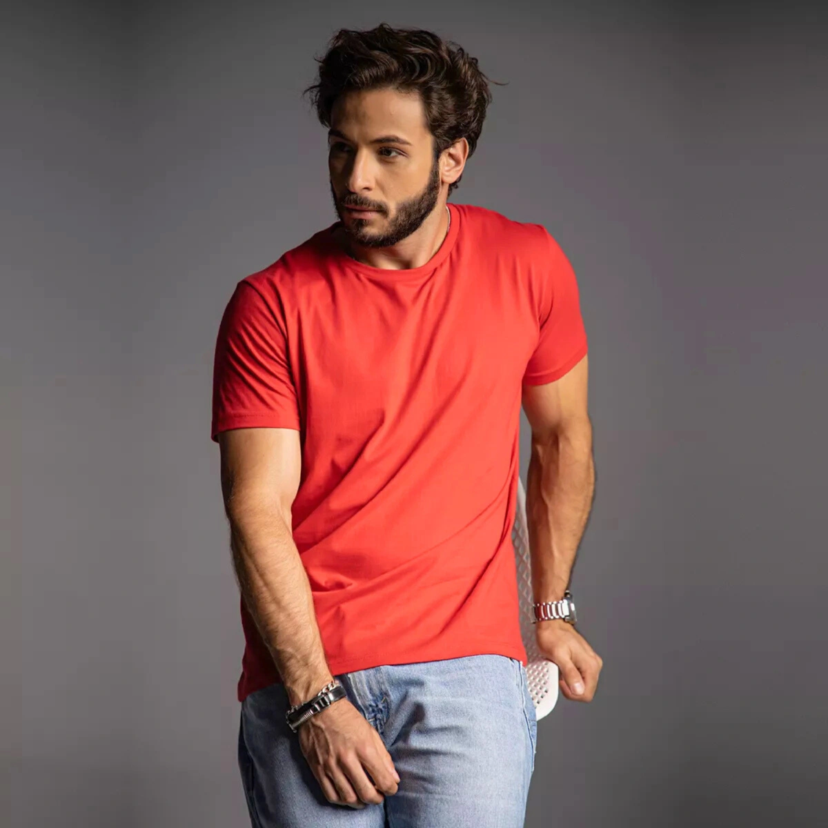 Kit 3 Camisas Masculina Lisa Algodão Premium - Imagem 39