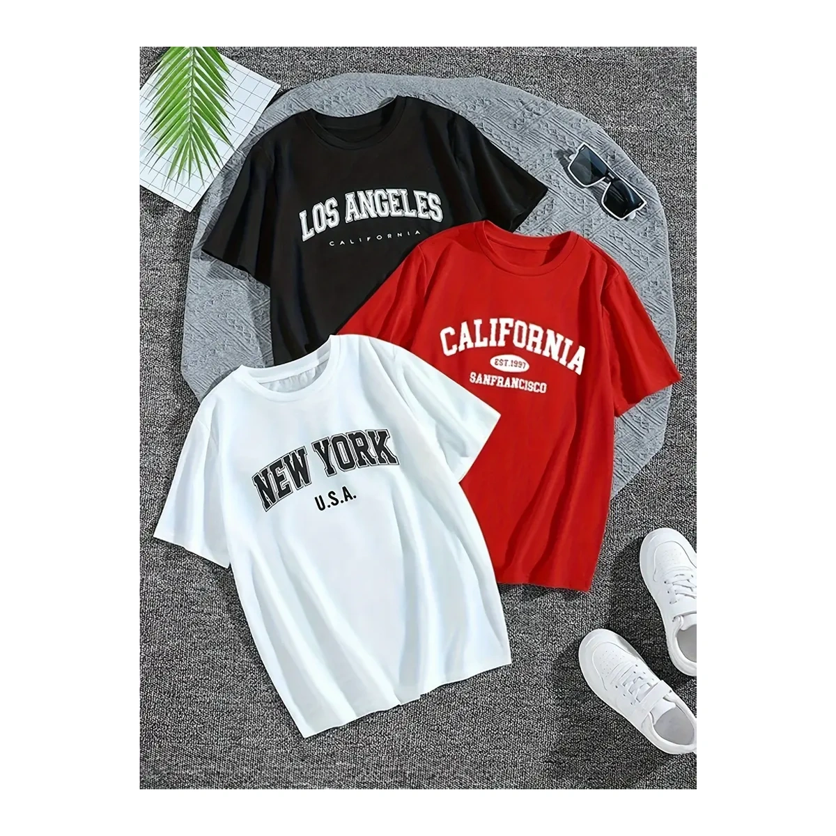 Kit 3 Camisetas Masculina Sortidas 100% Algodão Premium - Imagem 2