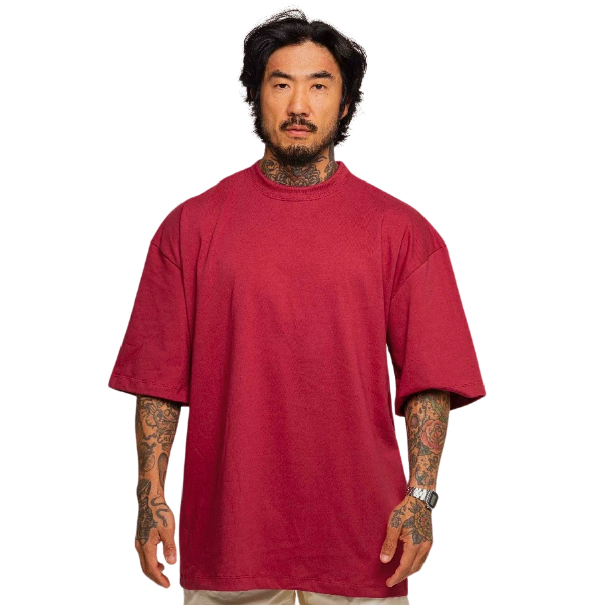 Kit 3 Camisetas Masculina Oversized Básica 100% Algodão Premium Alta Qualidade - Imagem 51