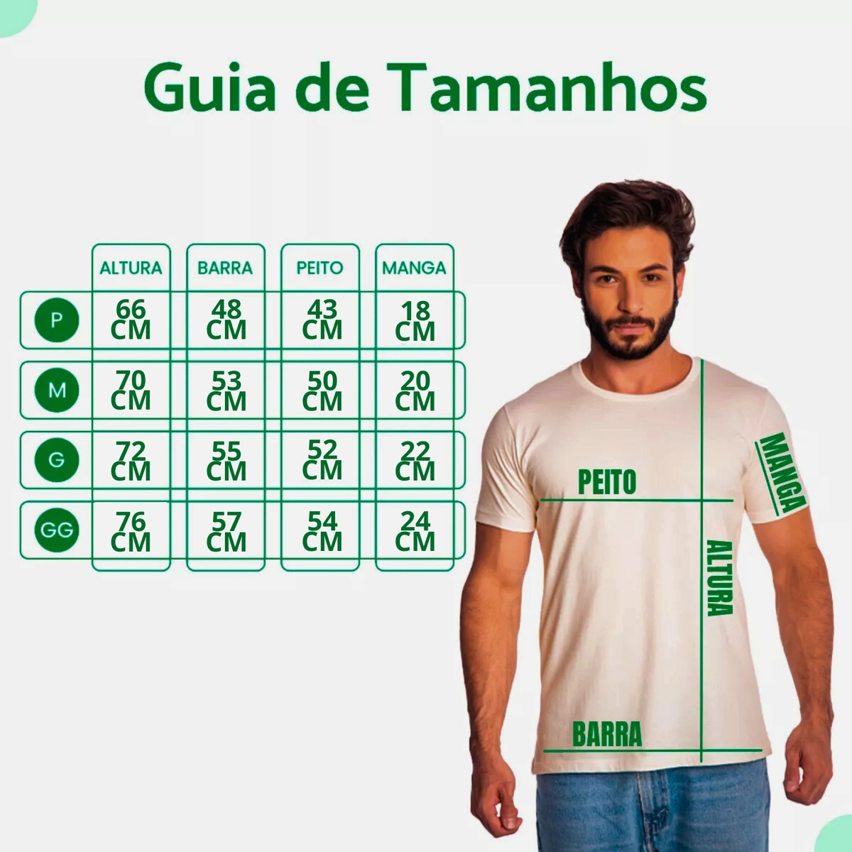 Kit 5 Camisas Masculina Lisa Algodão Premium - Imagem 29