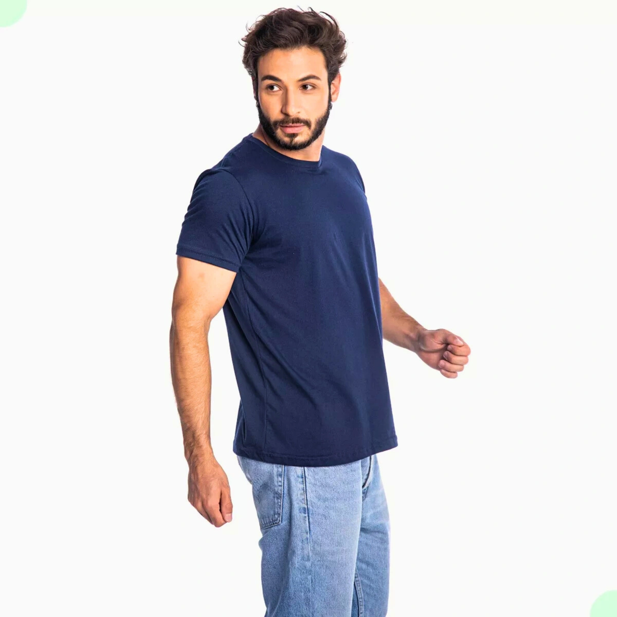 Kit 3 Camisas Masculina Lisa Algodão Premium - Imagem 31