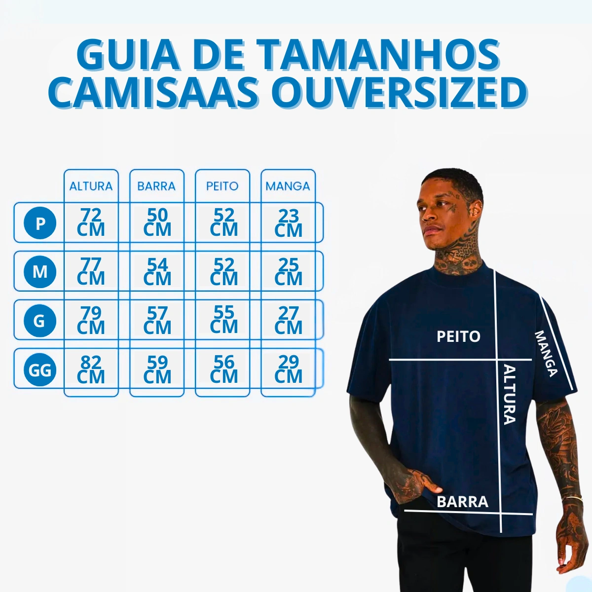 Kit 3 Camisetas Masculina Oversized Básica 100% Algodão Premium Alta Qualidade - Imagem 37