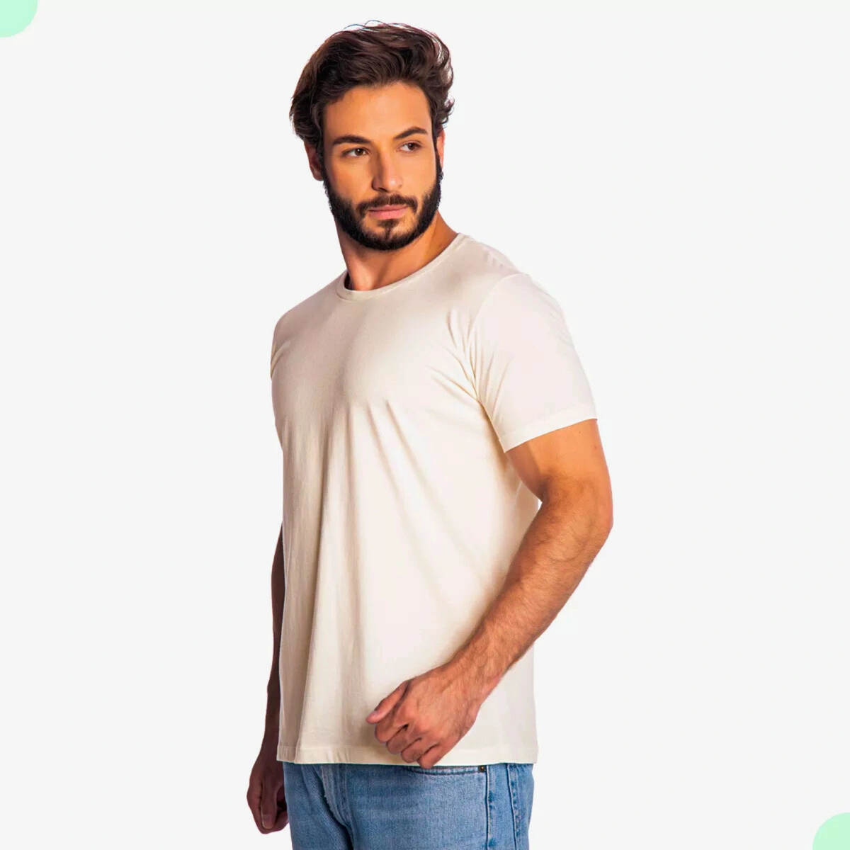 Kit 5 Camisas Masculina Lisa Algodão Premium - Imagem 30