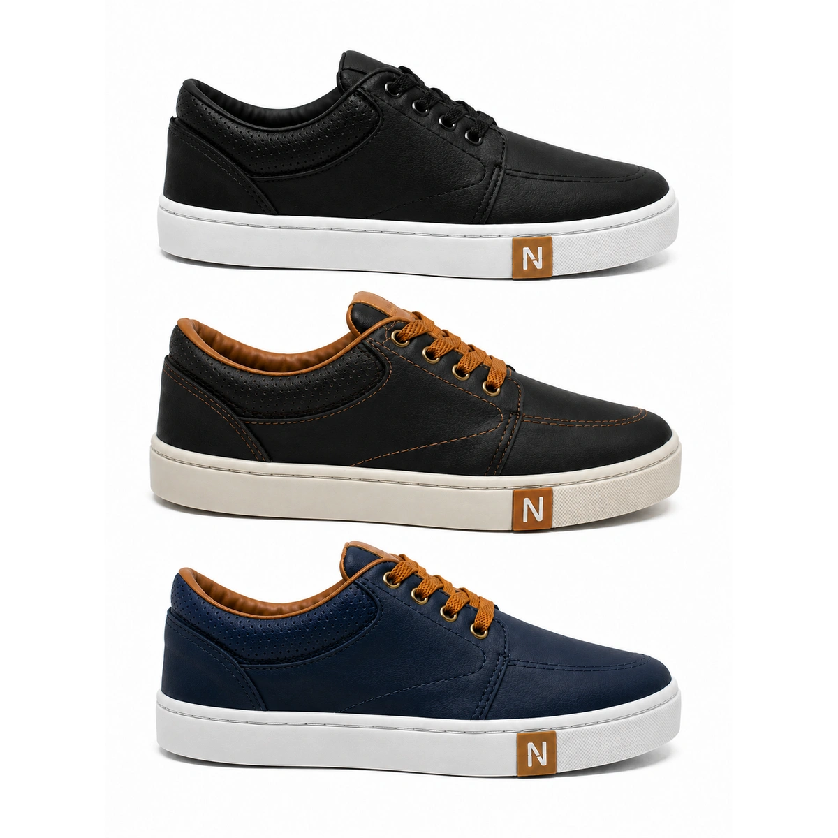 Kit 3 Tênis Masculino Casual Confortável Leve Sapatenis - Imagem 11