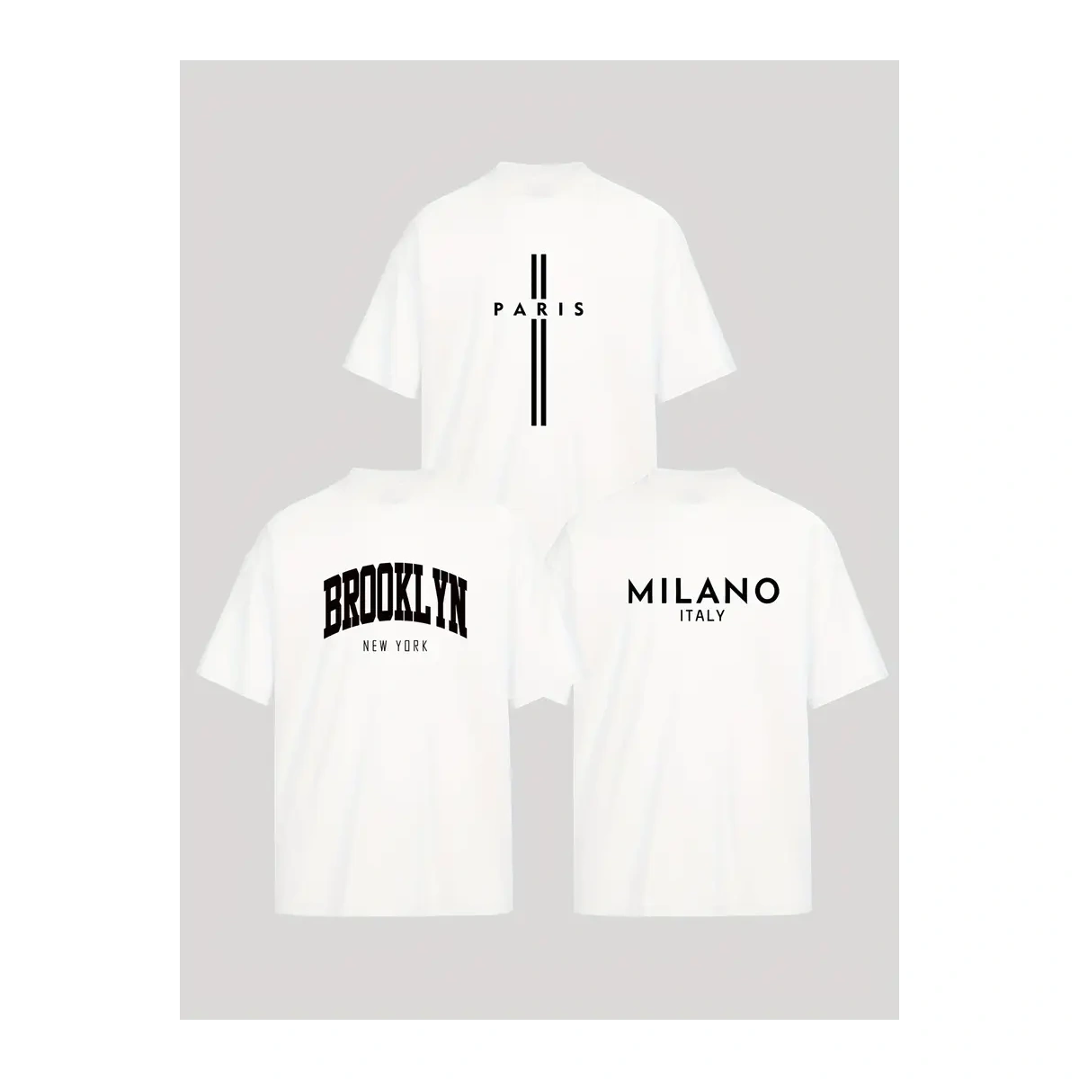 Kit 3 Camisetas Masculina Sortidas 100% Algodão Premium - Imagem 19