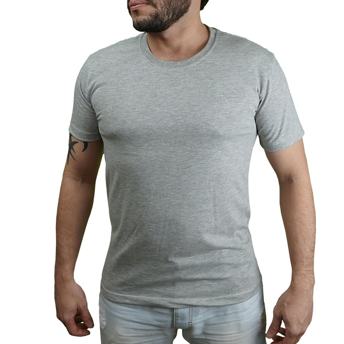 Kit 5 Camisas Masculina Lisa Algodão Premium Abuzze - Imagem 7