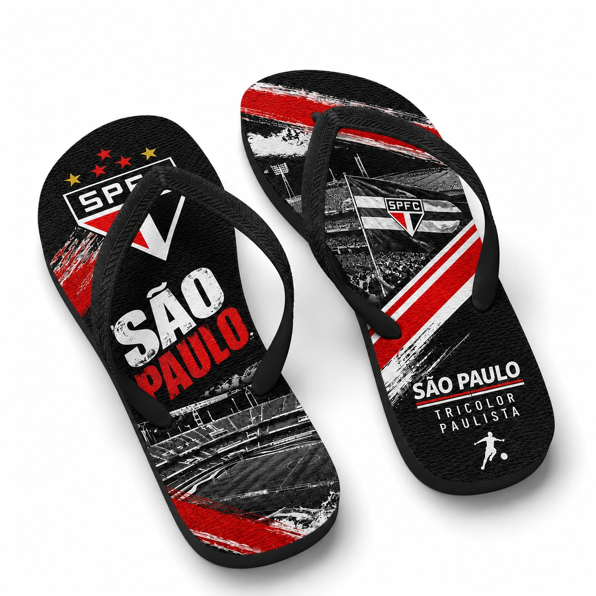 Chinelo Masculino São Paulo SPFC Tricolor - Imagem 6