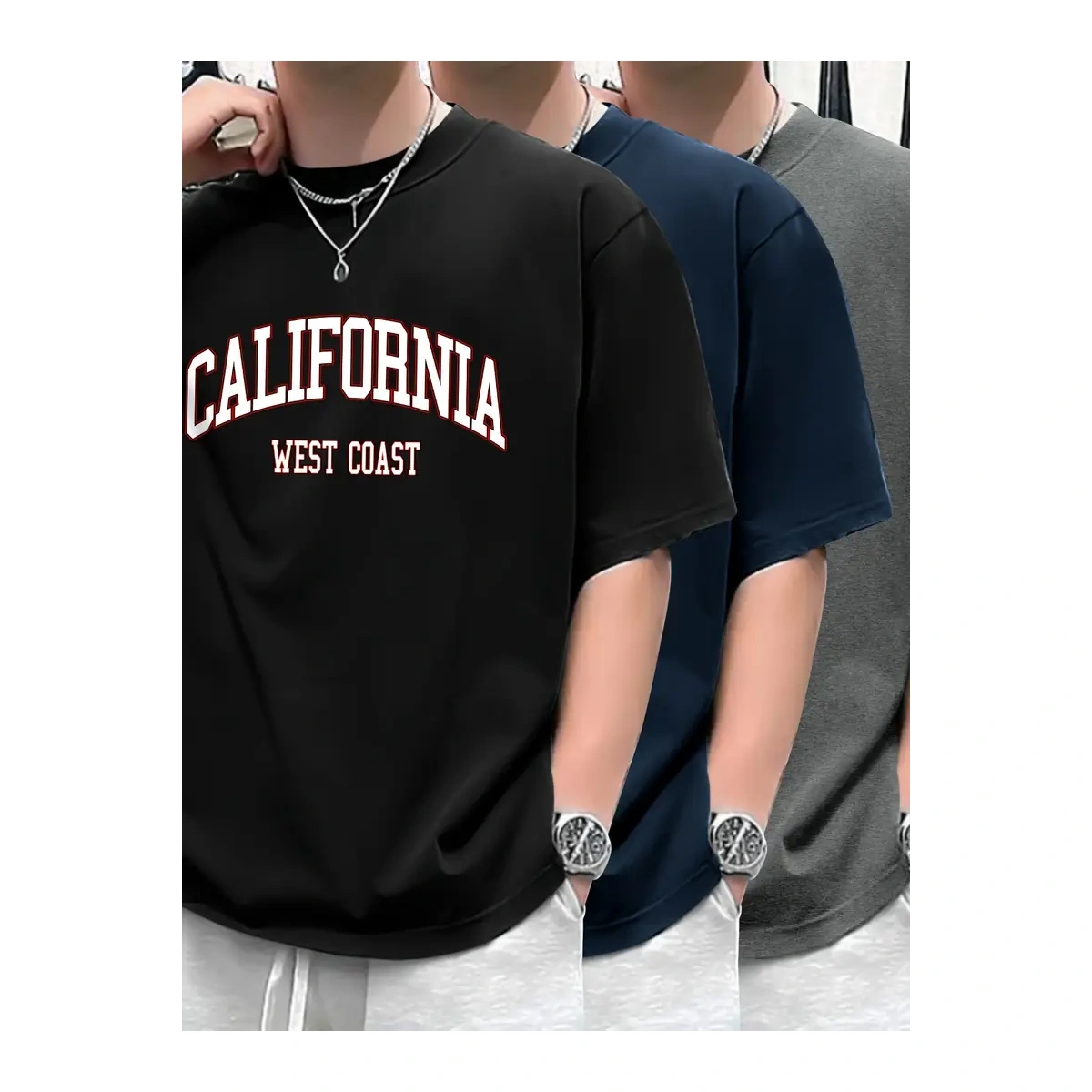 Kit 3 Camisetas Masculina Sortidas 100% Algodão Premium - Imagem 15