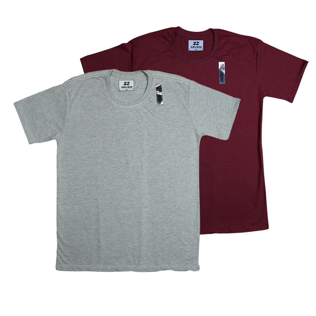 Kit 2 Camisas Masculina Lisa Algodão Premium Abuzze - Imagem 25