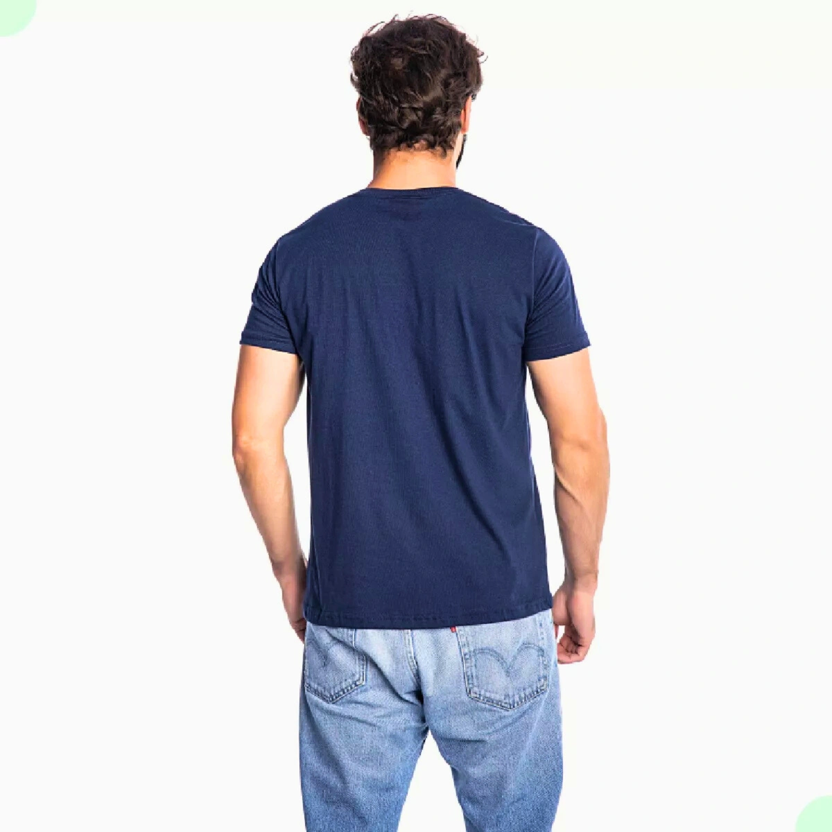 Kit 5 Camisas Masculina Lisa Algodão Premium - Imagem 4
