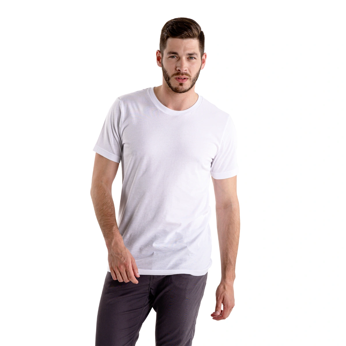 Kit 5 Camisas Masculina Lisa Algodão Premium - Imagem 9