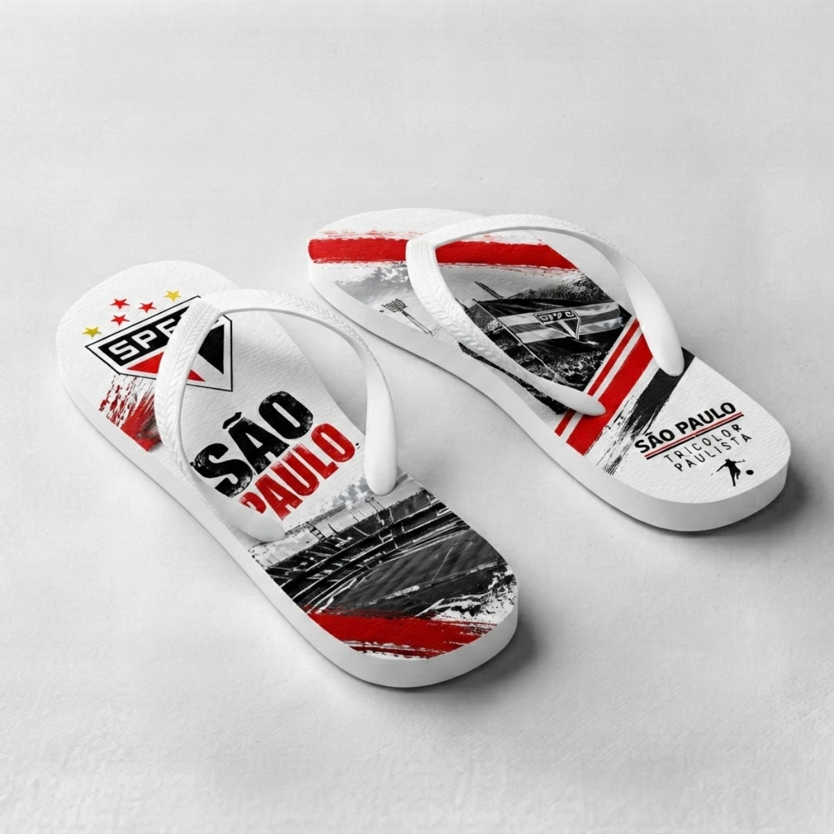 Chinelo Masculino São Paulo SPFC Tricolor - Imagem 2