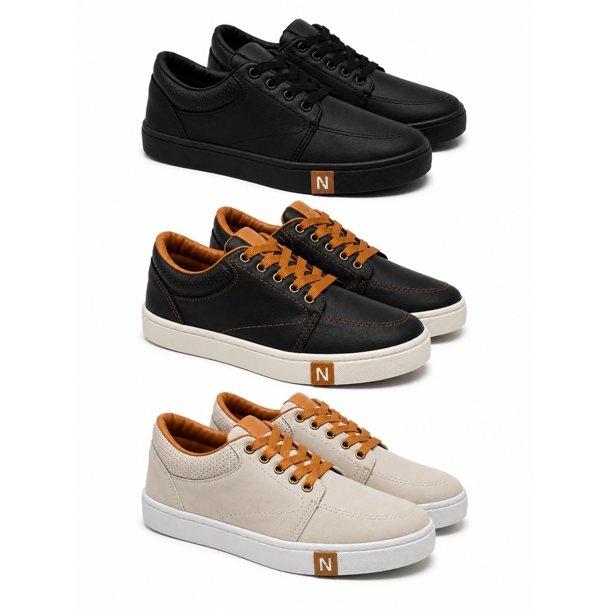 Kit 3 Tênis Masculino Casual Confortável Leve Sapatenis - Imagem 17