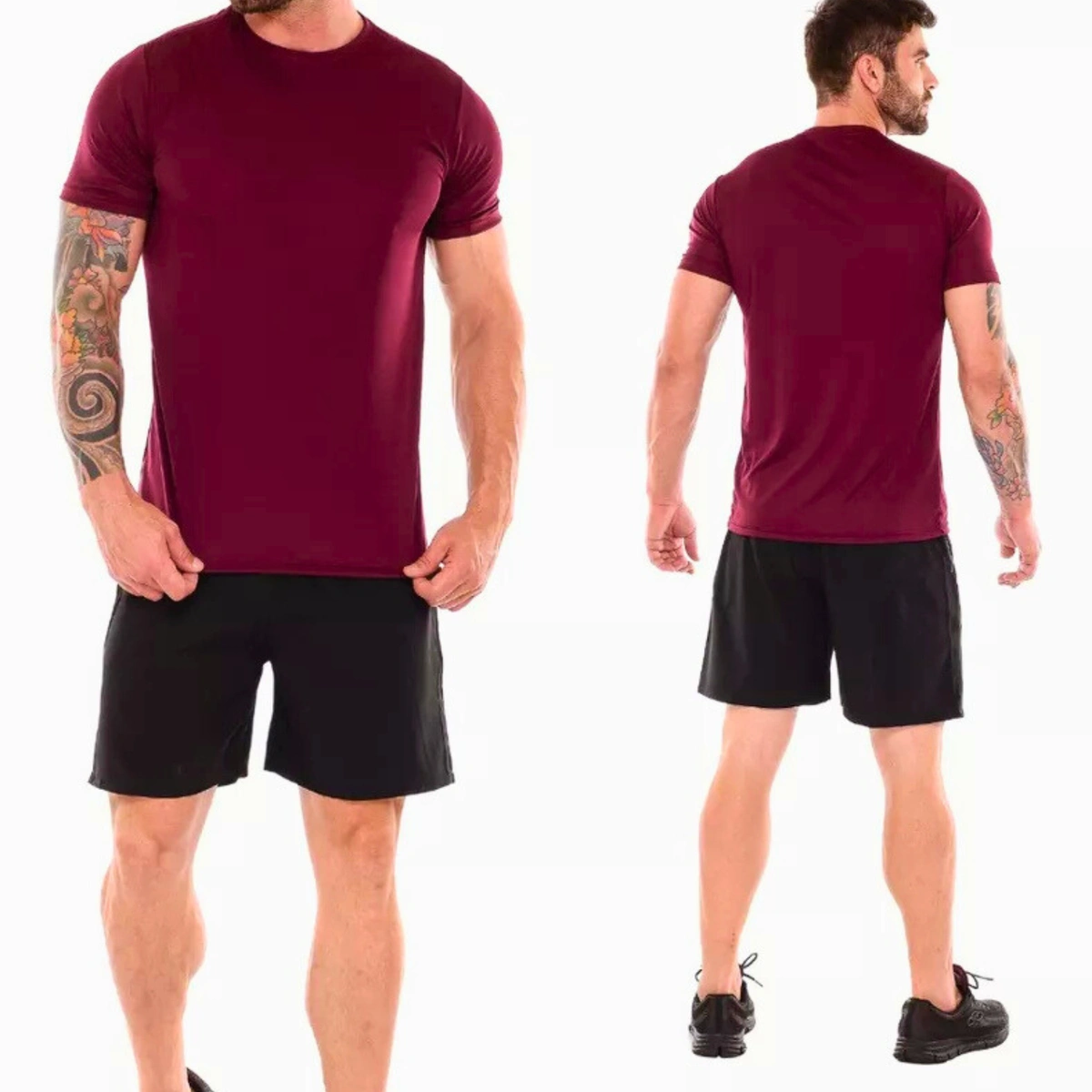 Kit 3 Camisas Masculina Lisa Algodão Premium - Imagem 49